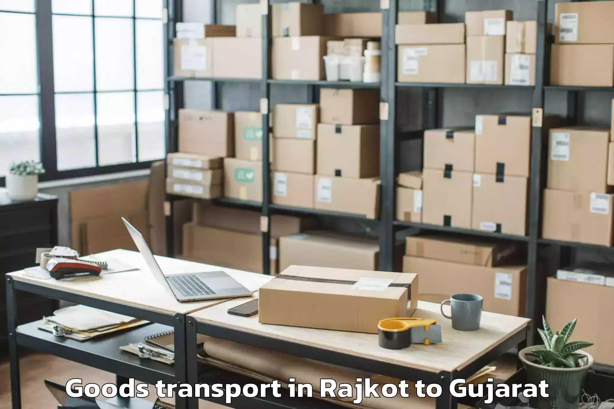 Top Rajkot to Amod Goods Transport Available